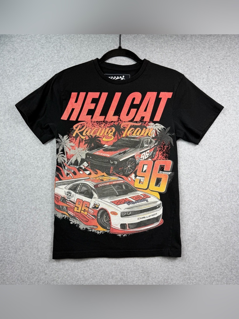 Dodge x Reason Hellcat Racing Team Black Graphic T-shirt Women’s Sz Small